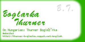 boglarka thurner business card